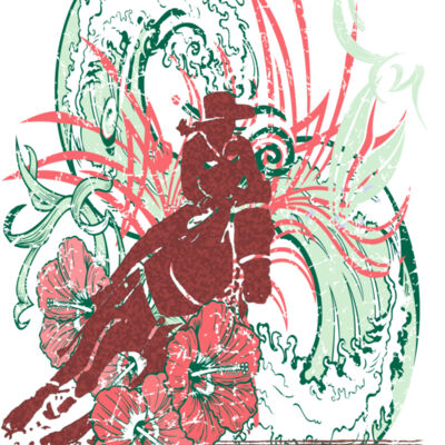 Floral Woman Rider Thumbnail